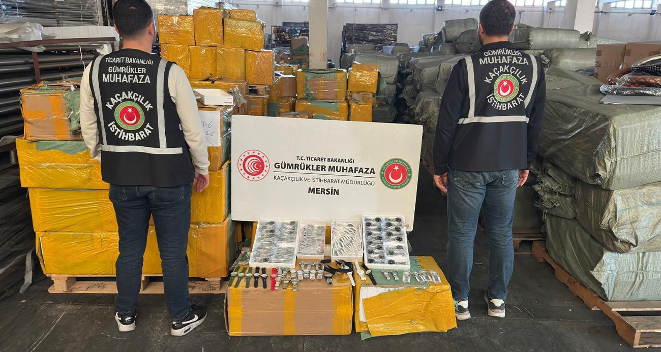 Mersin’de Dev Kaçak Saat Operasyonu: 116 Bin Adet Saat Ele Geçirildi