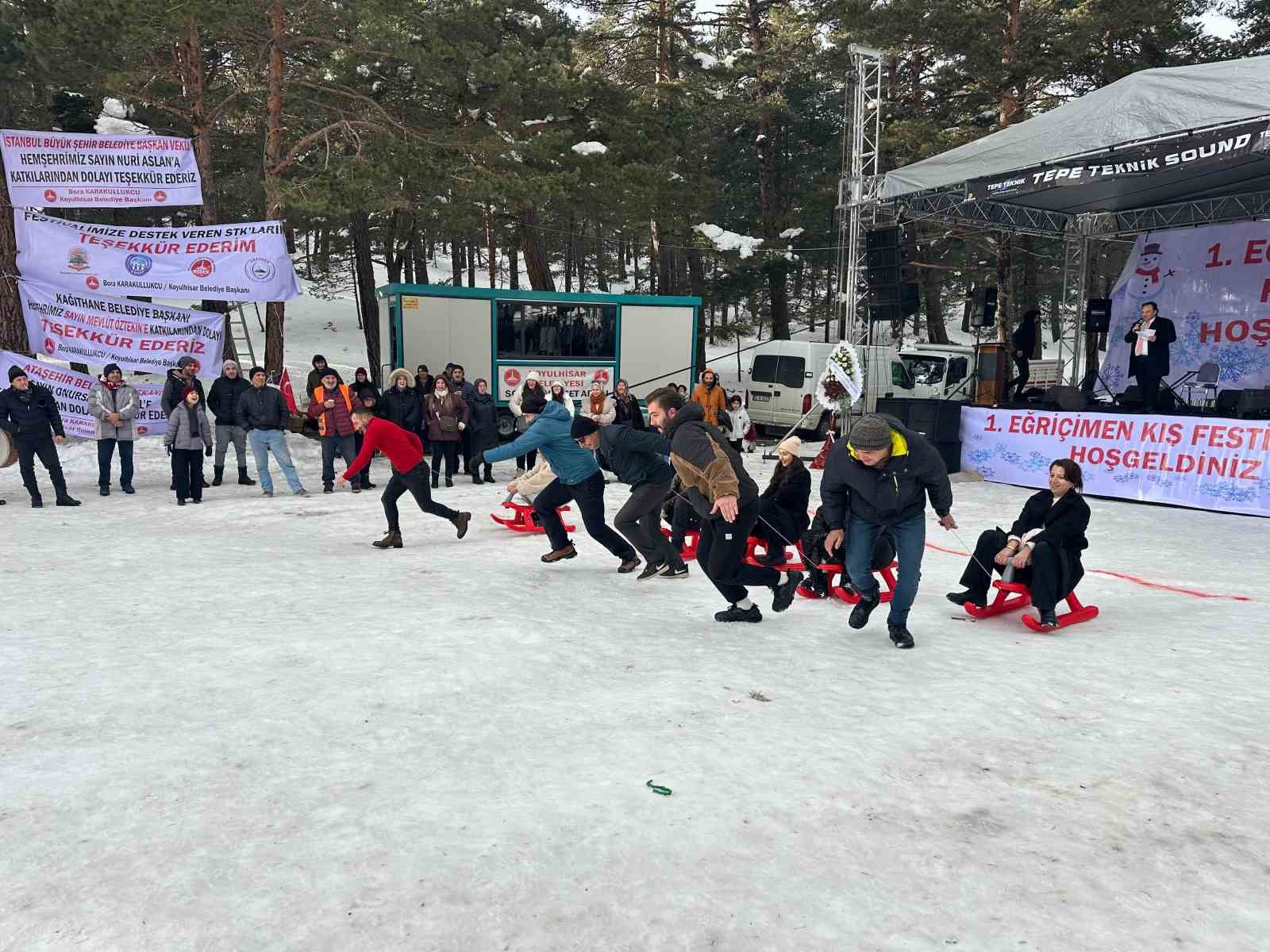 Sivas Eğriçimen Yaylası’nda Kış Festivali Coşkusu