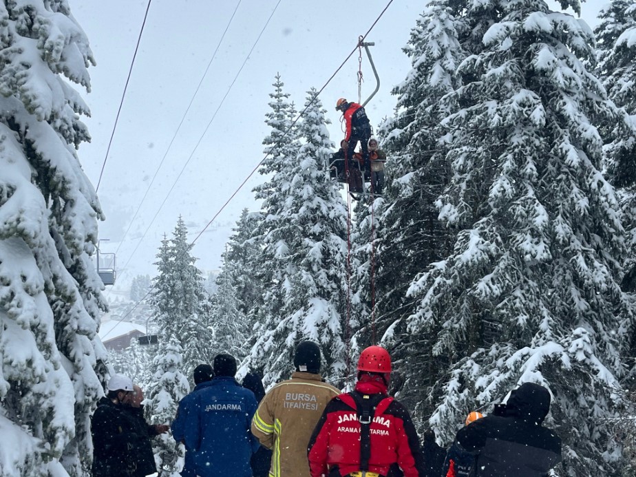 Uludağ’da Telesiyej Arızası: 51 Tatilci Güvenli Bir Şekilde Kurtarıldı
