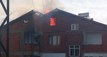 Zonguldak Beycuma’da Korkutan Çatı Yangını