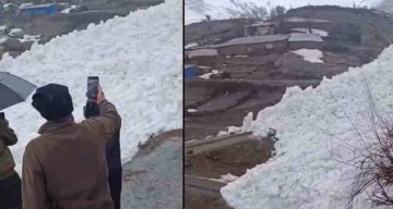 Hakkari Çukurca’da Korkutan Çığ Olayı