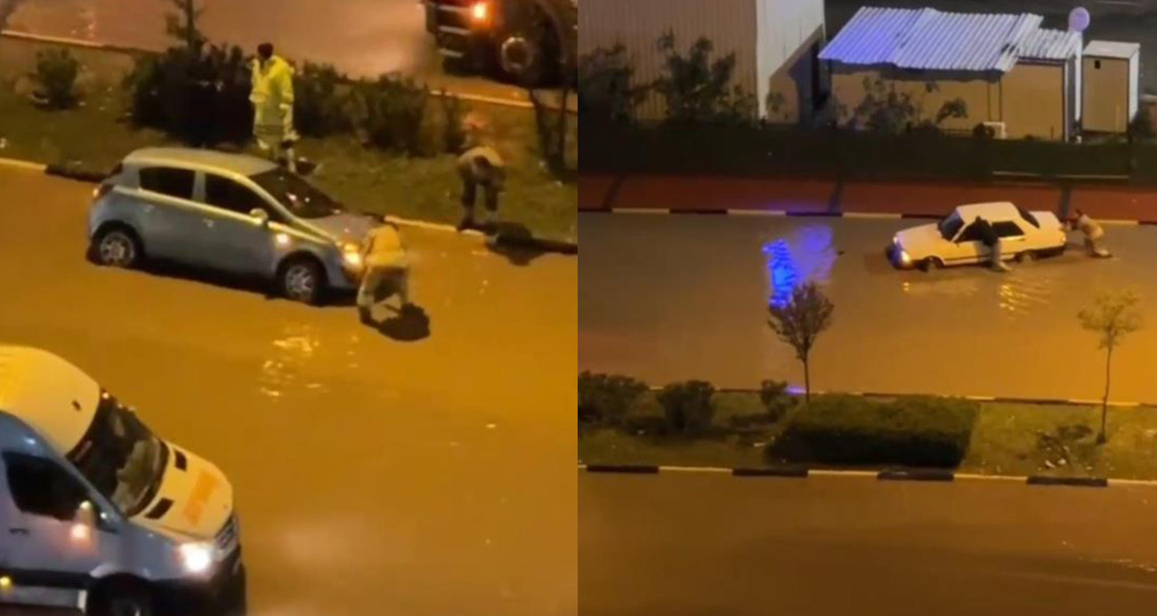 Hatay İskenderun ve Payas’ta Şiddetli Yağışlar Yolları Göle Çevirdi