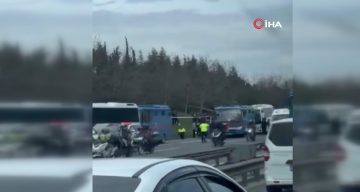 İstanbul Başakşehir’de Zincirleme Cezaevi Aracı Kazası