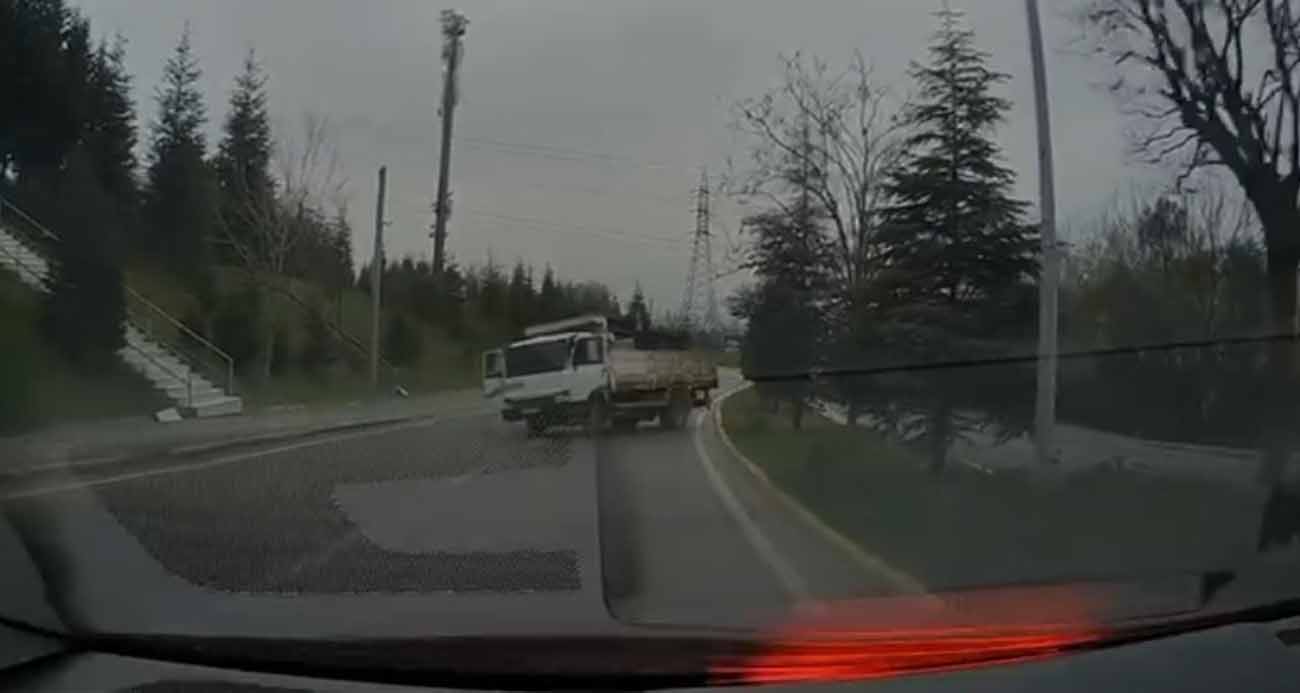 İzmit’te Nefes Kesen Kamyon Kazası Kamerada