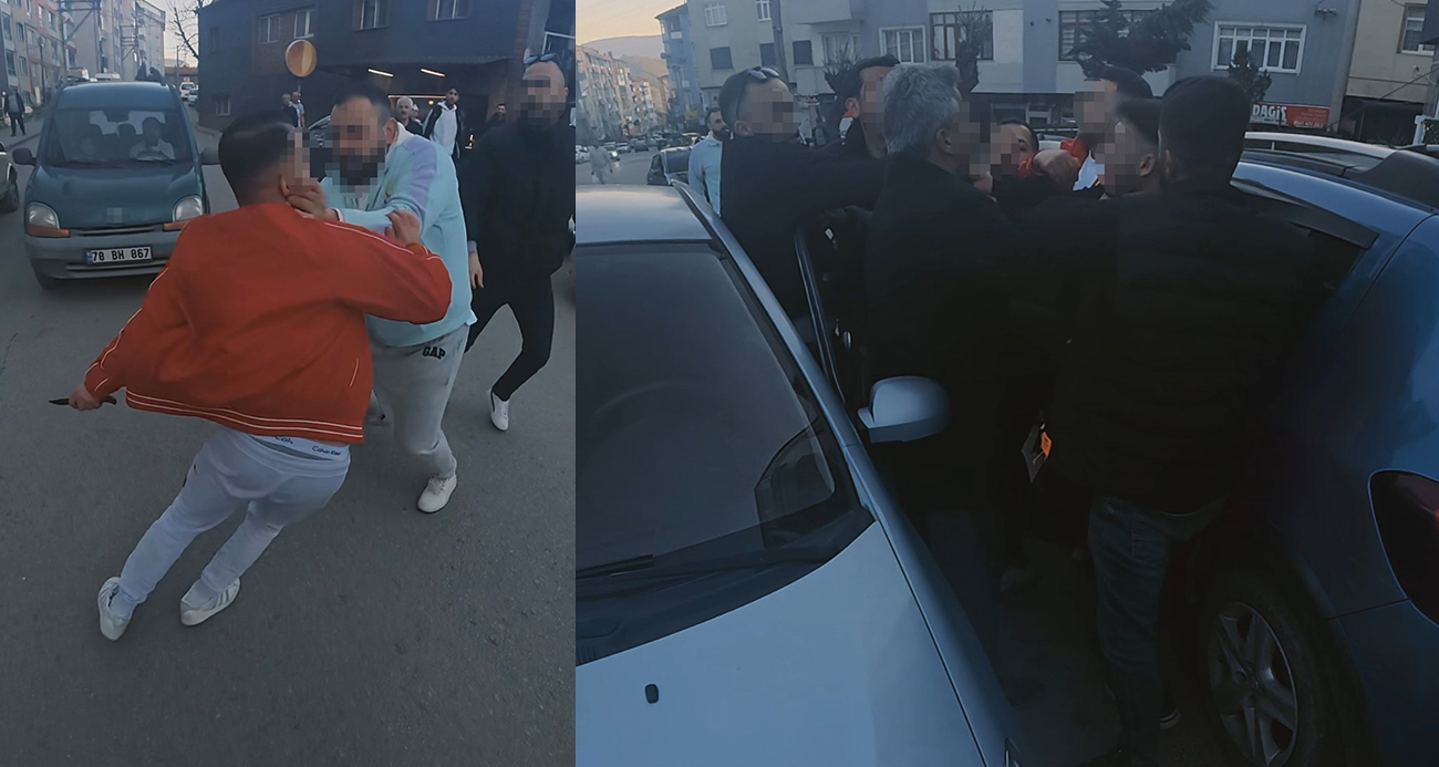 Karabük’te Yol Verme Kavgası Sırasında Bıçak Çeken Sürücüyü Vatandaşlar Durdurdu