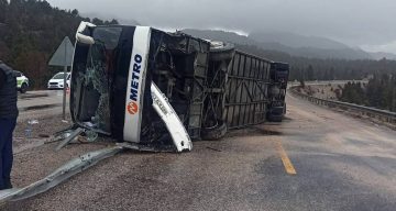 Konya Seydişehir’de Otobüs Kazası: 15 Kişi Yaralandı