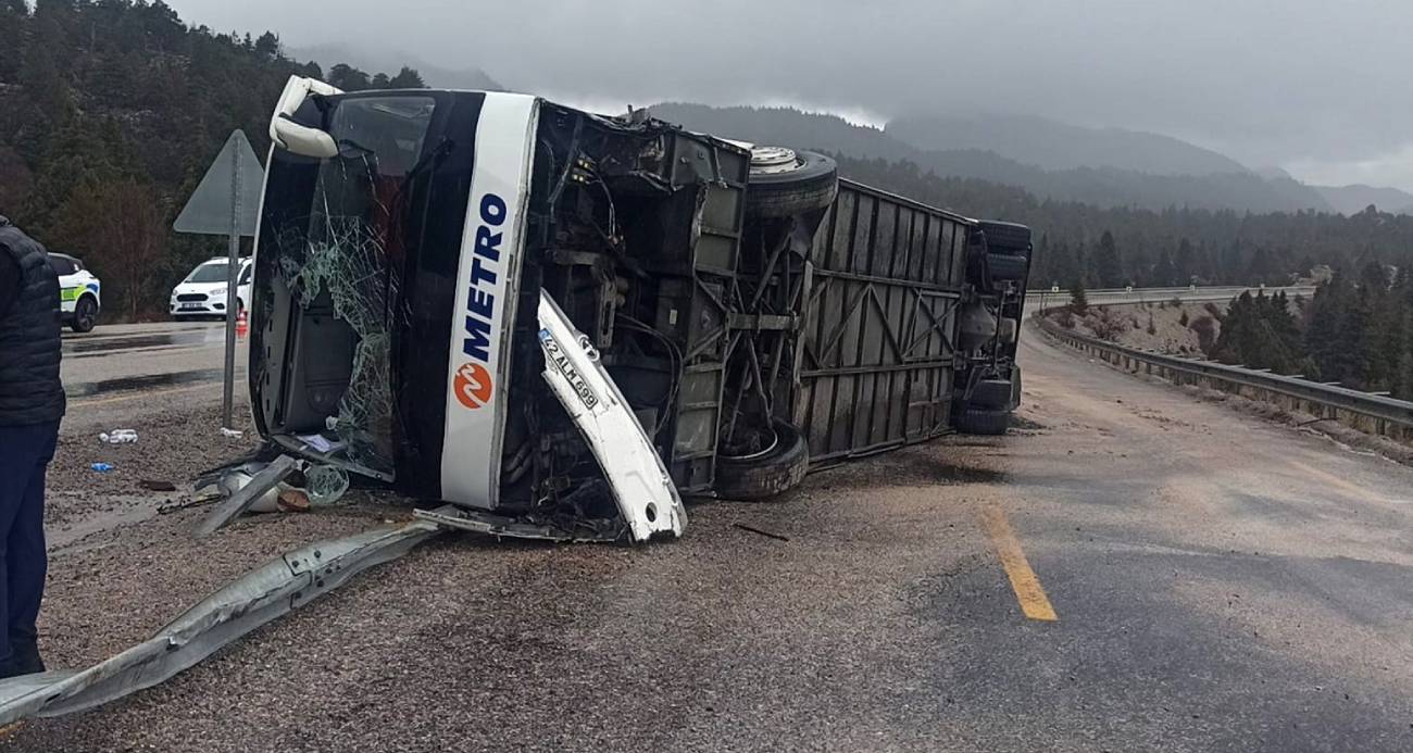 Konya Seydişehir’de Otobüs Kazası: 15 Kişi Yaralandı