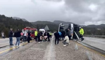 Konya’da Yolcu Otobüsü Kazası: Birçok Yaralı Var