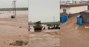 Mardin’de Şiddetli Sağanak Yağış Hayatı Felç Etti