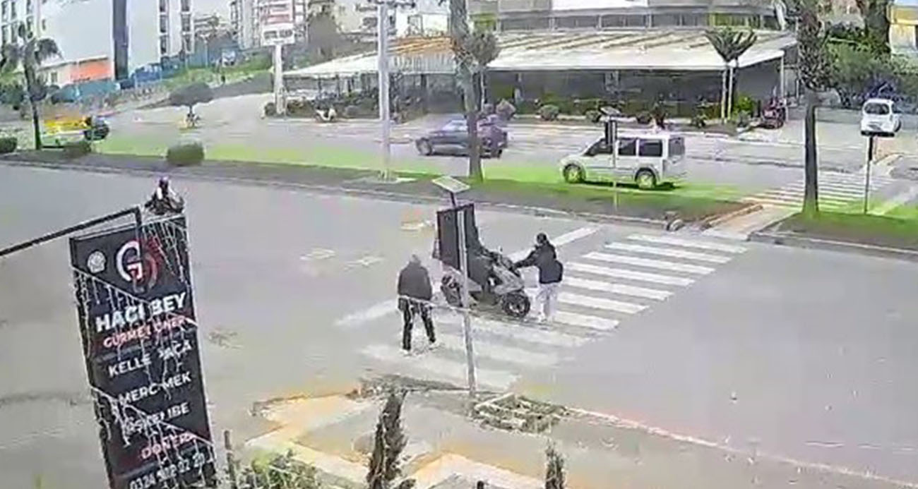 Mersin’deki Trafik Kazası Güvenlik Kamerasında