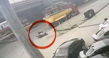 Samsun’da Motosiklet Kazası: Sürücü Son Anda Kurtuldu