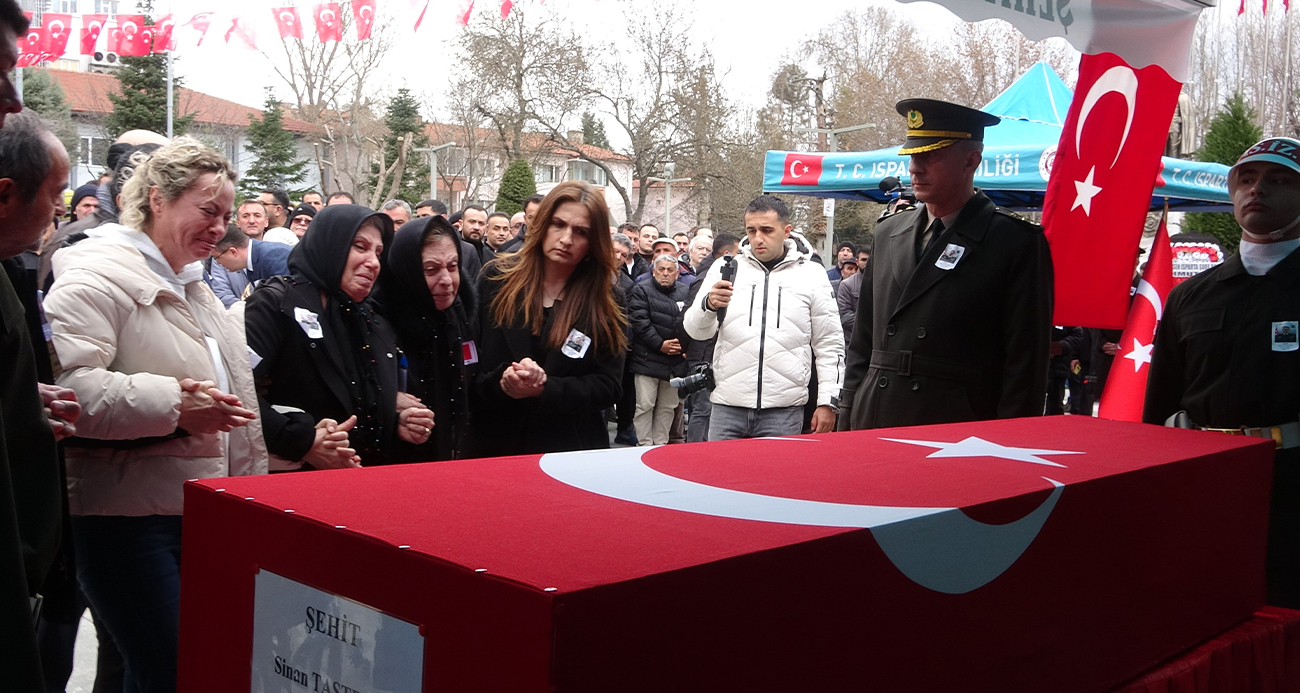 Şehit Binbaşı Sinan Taştekin, Memleketi Isparta’da Son Yolculuğuna Uğurlandı