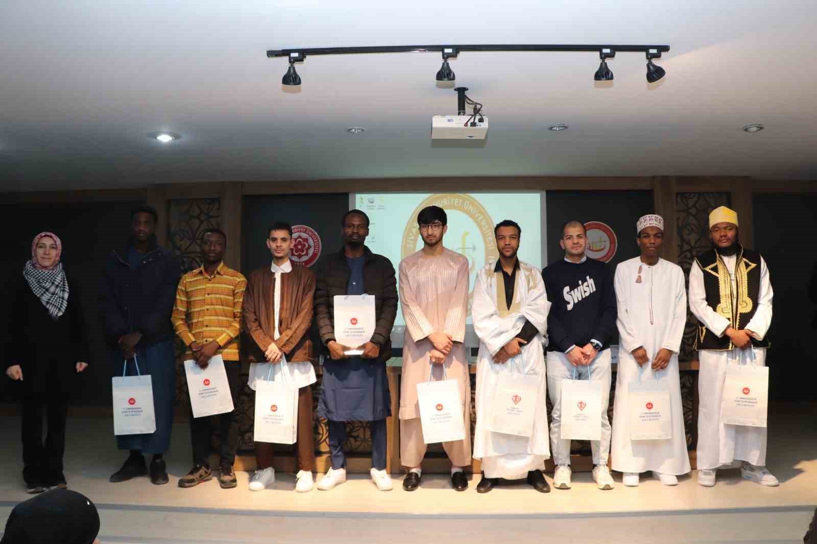 Sivas Cumhuriyet Üniversitesi’nde Uluslararası Kur’an-ı Kerim Okuma Yarışması Düzenlendi