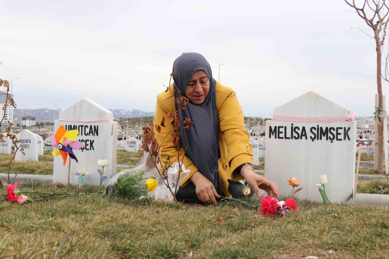 Sivas’ta Acılı Annenin Bayram Ziyareti: Kaybettiği Evlatlarının Mezarı Başında Gözyaşları