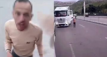 Tır Sürücüsü Kazadan Sonra Meslektaşına Demir Sopayla Saldırdı