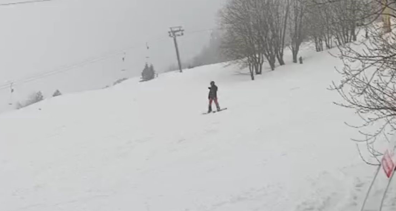 Uludağ’da Bahar Ortasında Kar Sürprizi