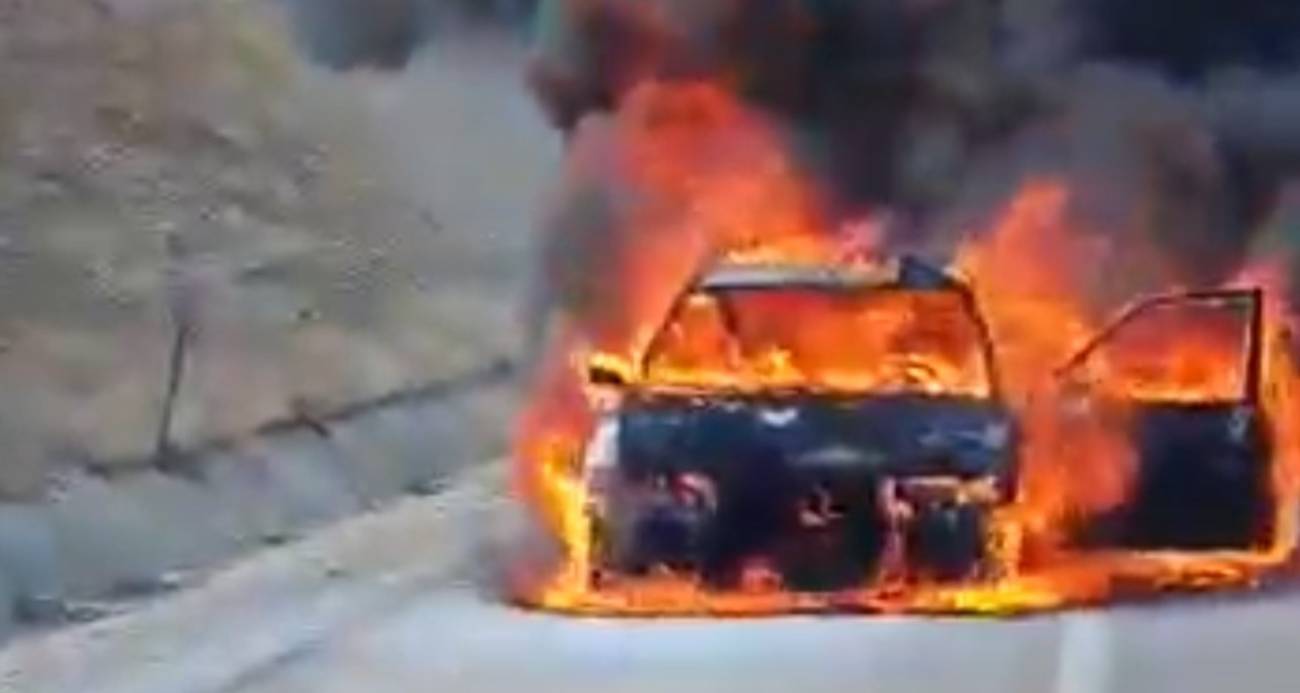 Yeni Alınan Otomobil Alev Alev Yandı