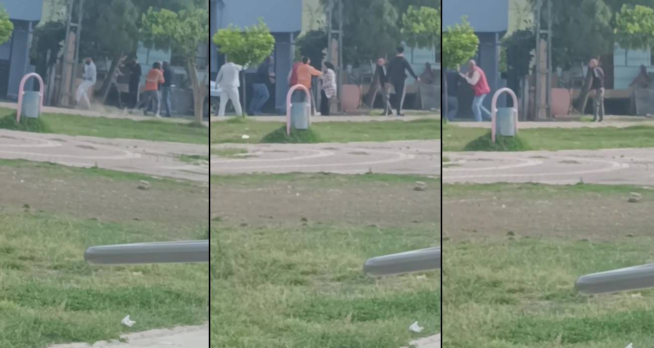 Adana’da tüfekli sopalı kavga kamerada