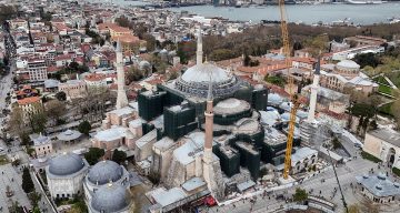 Ayasofya’da dev restorasyonda kritik aşama: Kubbe kapatılıyor