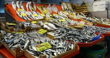 Balık tezgahları kış aylarını aratmıyor