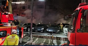 Beşiktaş’ta Araç Kiralama Şirketinde Büyük Yangın: 15 Araç Küle Döndü