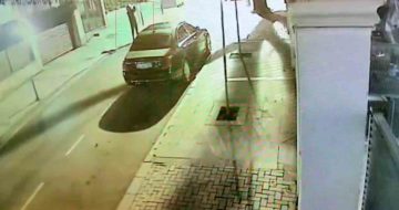 Beşiktaş’ta lüks araçların kundaklandığı ve villaya ateş açıldığı anlar güvenlik kamerasına yansıdı