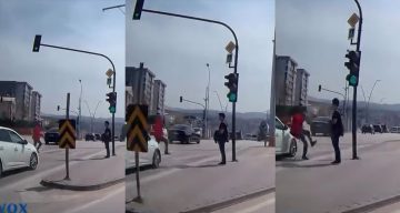 Bursa’da Kıl Payı Faciadan Dönüş: Yayanın Hayatını Bir Adım Kurtardı