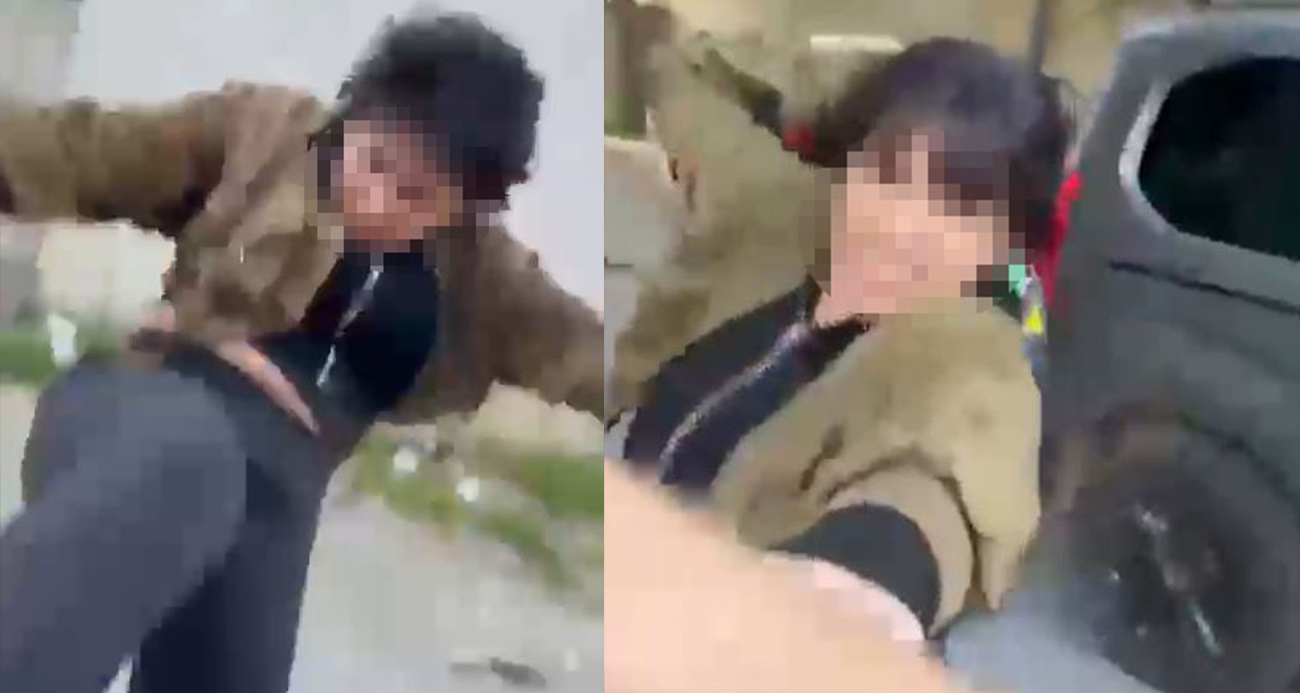 Esenyurt’ta bir kadın eski eşini sokak ortasında darp etti