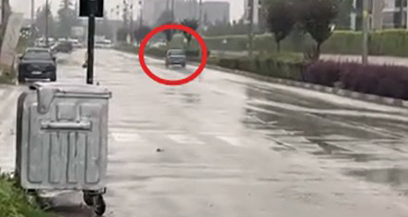 3 kilometre boyunca ters yönde ilerleyen sürücüye ceza yağdı