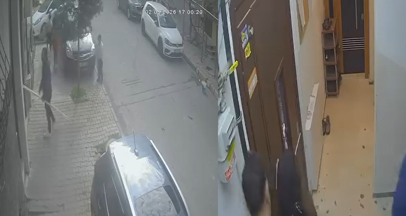 Arnavutköy’de dehşet anları: Çocuklara saldırdı, bina sakinlerine bıçak çekti