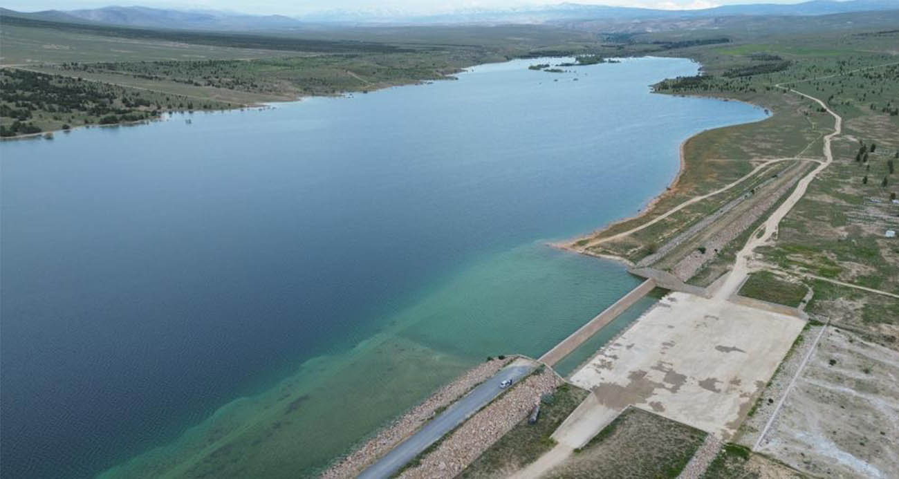 Bir yıl önce kuruyan baraj, son yağışlarla birlikte tamamen doldu