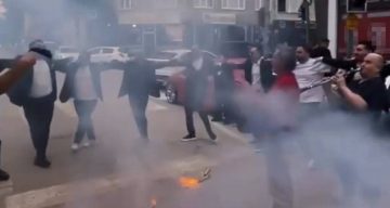 Bursa’da düğün magandası kamerada