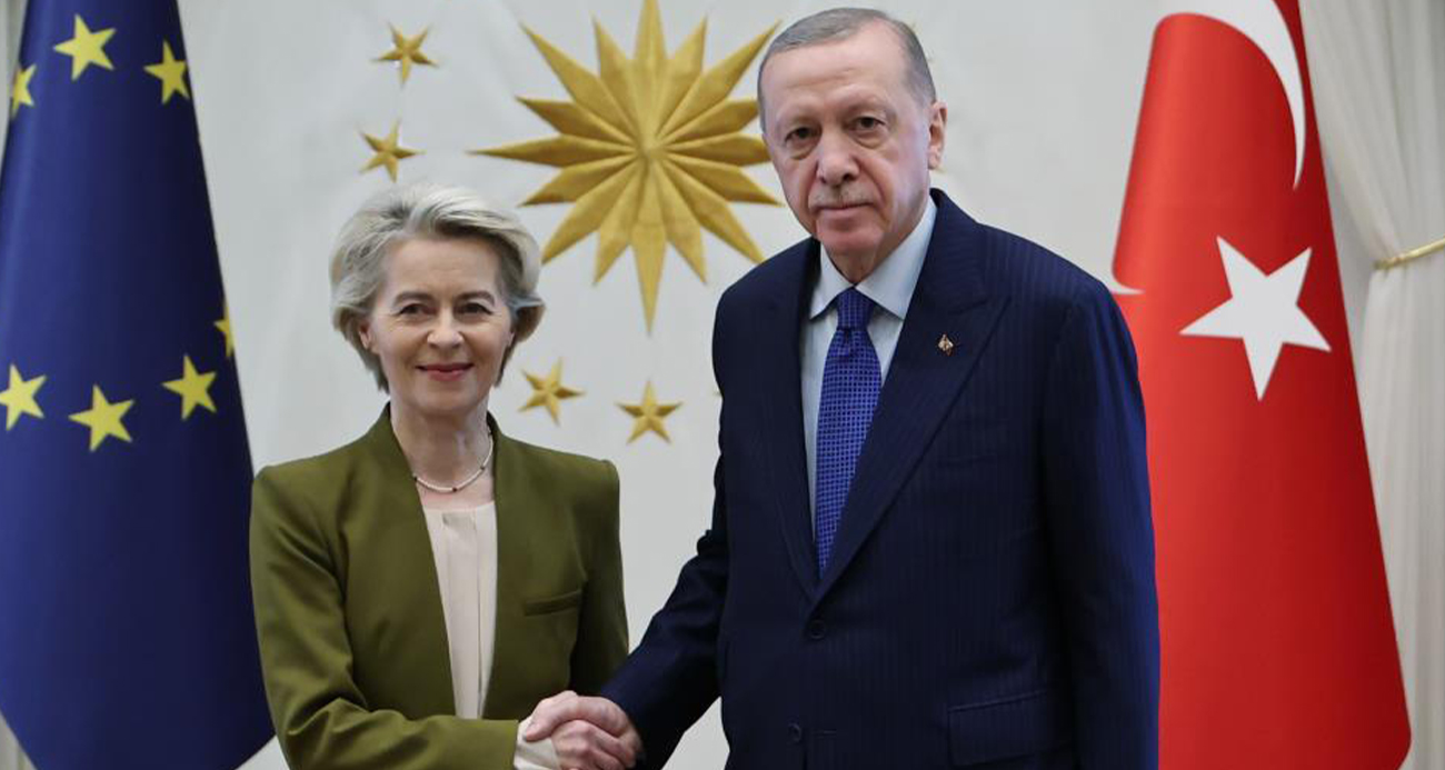 Cumhurbaşkanı Erdoğan, AB Komisyonu Başkanı Leyen ile görüştü