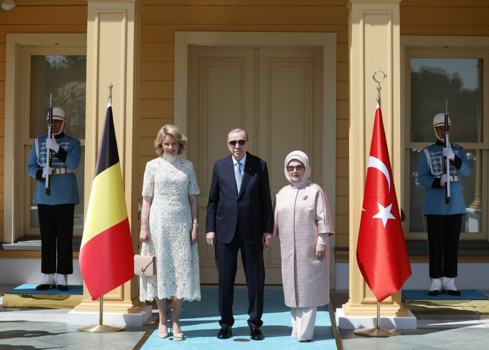 Cumhurbaşkanı Erdoğan, Belçika Kraliçesi Mathilde’i kabul etti