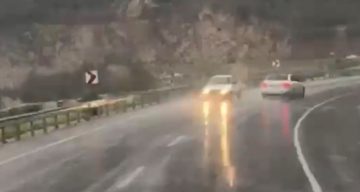 Kilometrelerce ters yönde ilerledi, kaza kıl payı atlatıldı