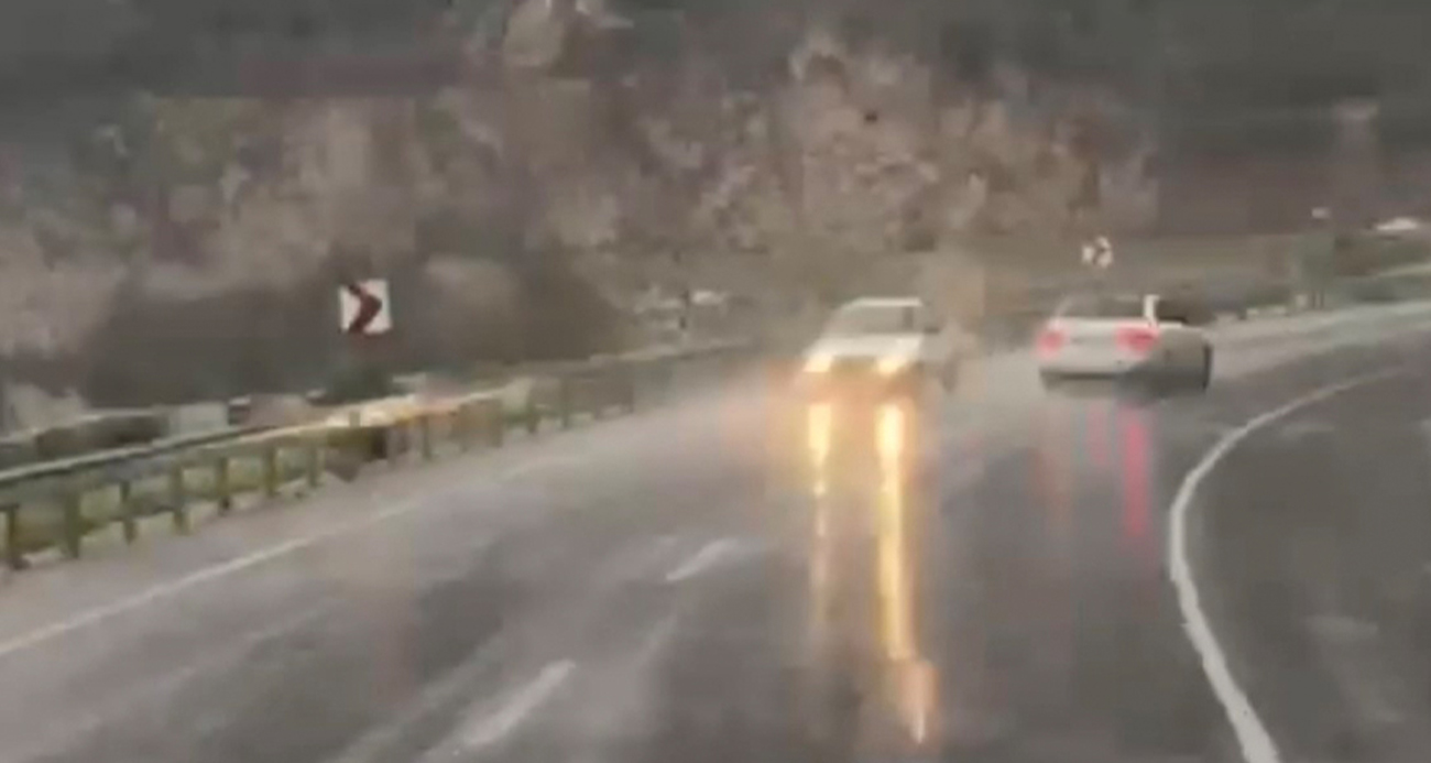 Kilometrelerce ters yönde ilerledi, kaza kıl payı atlatıldı