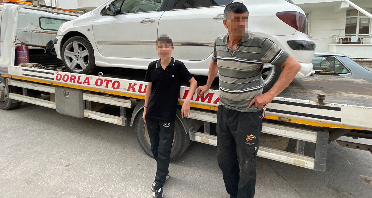 Polisten kaçan 13 yaşındaki sürücünün annesine 40 bin lira ceza kesildi