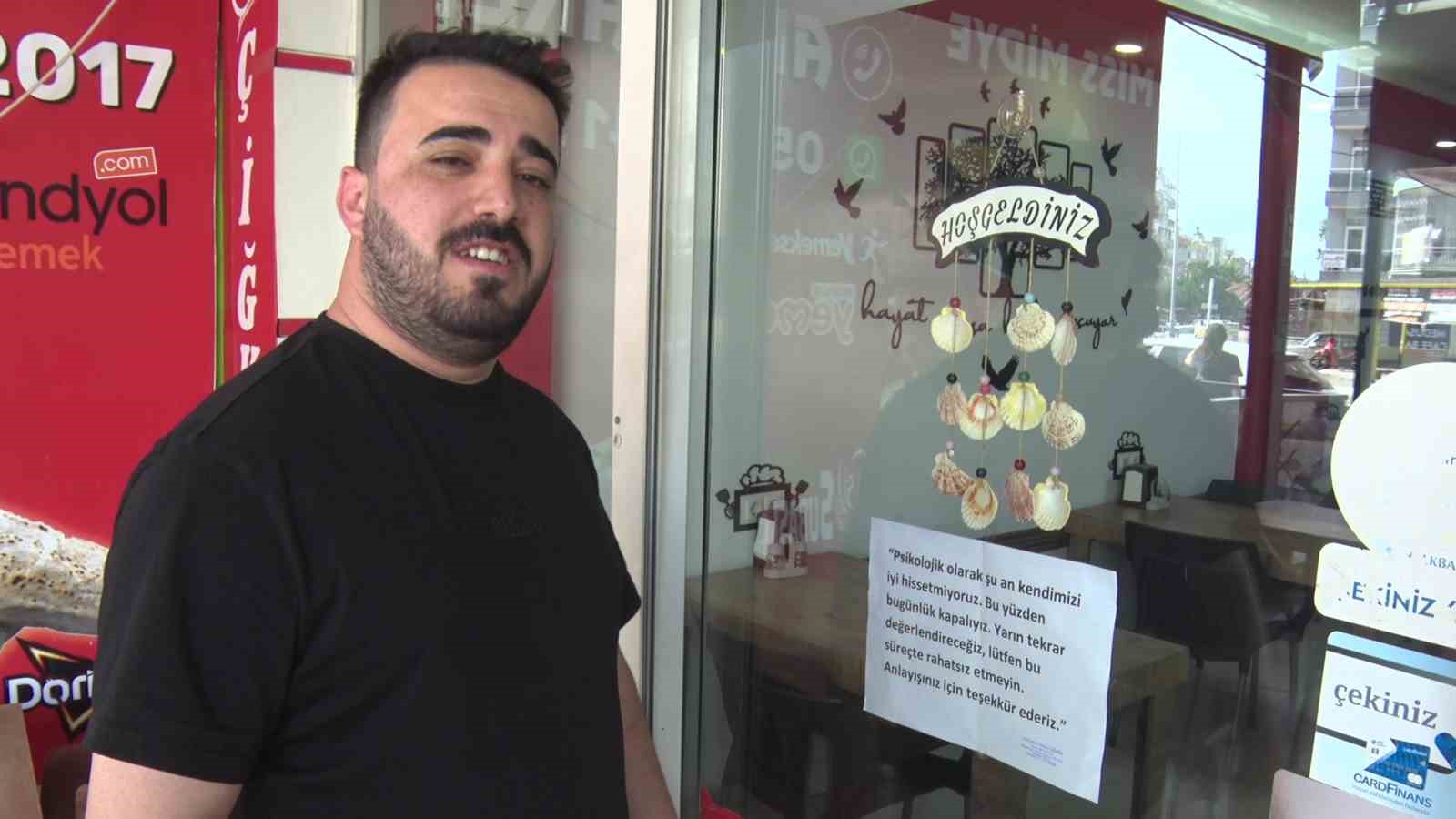 “Psikolojim bozuk” deyip dükkanı açmadı, cama astığı yazıyla dikkat çekti
