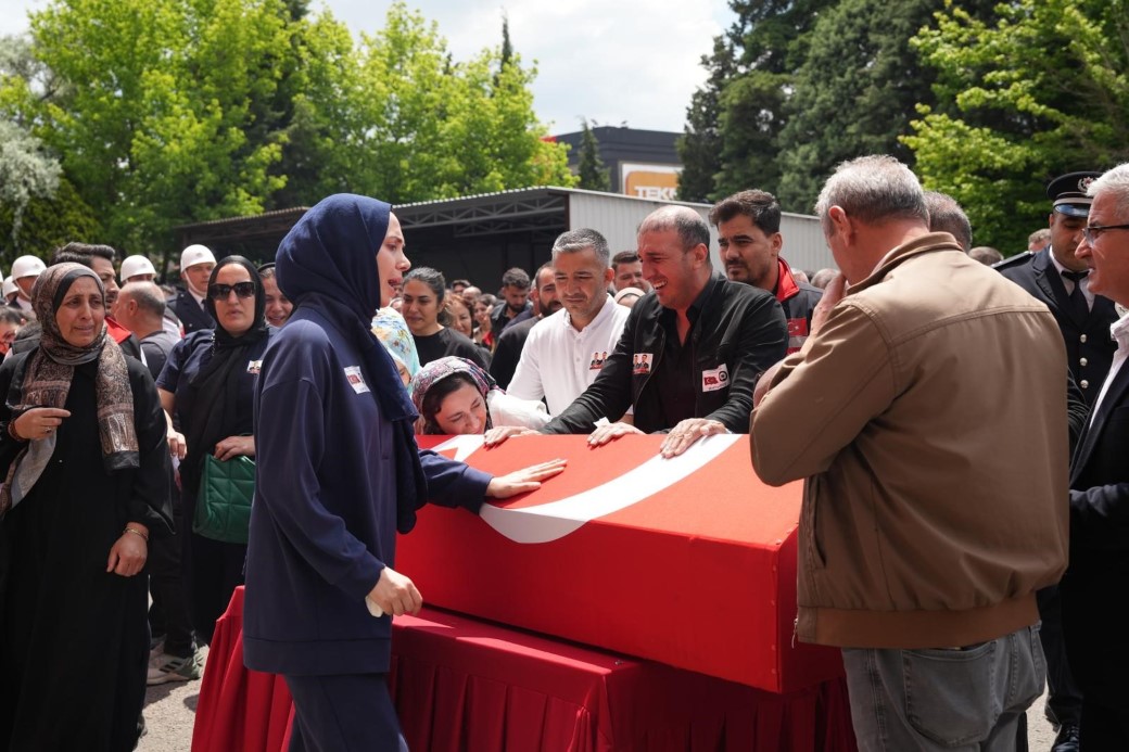 Tekirdağ’da şehit polislere acı veda