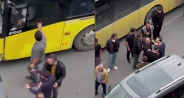 Arnavutköy’de İETT otobüsü otomobille çarpıştı: Sürücü sinir krizi geçirdi
