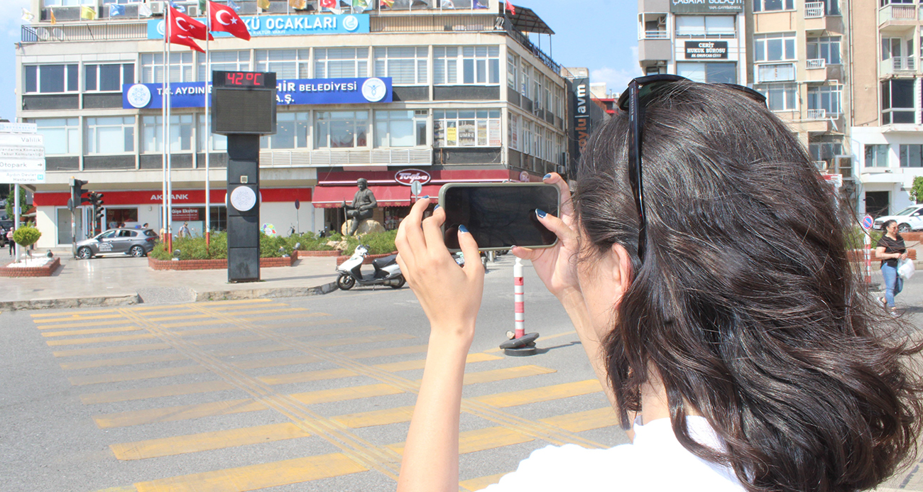 Aydın’da sıcaklar aniden yükseldi, termometre 42 dereceyi gösterdi