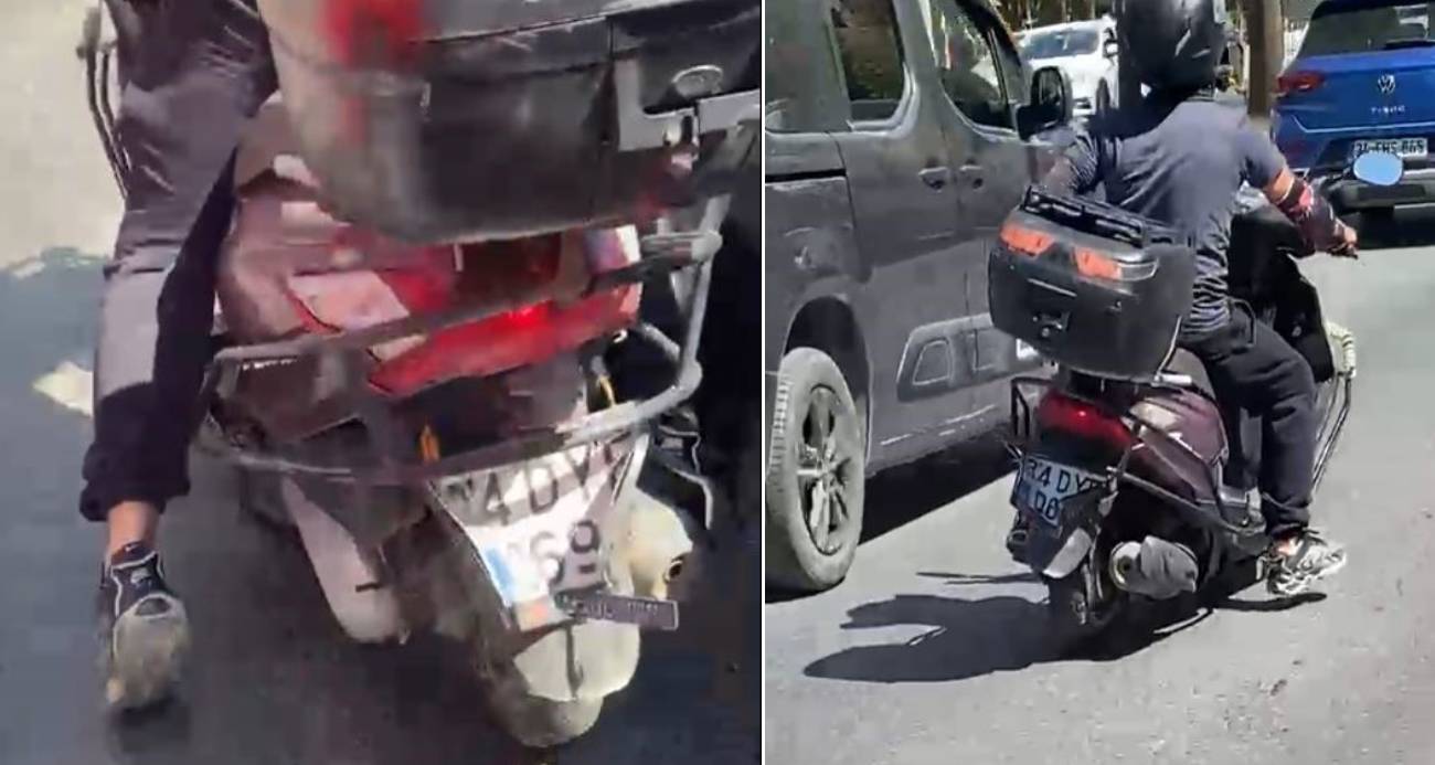 Beylikdüzü’nde trafikte yakalanmamak için plakasına zarar veren motosikletliye 320 bin TL para cezası