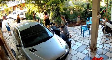 Fethiye’deki komşu dehşeti kamerada