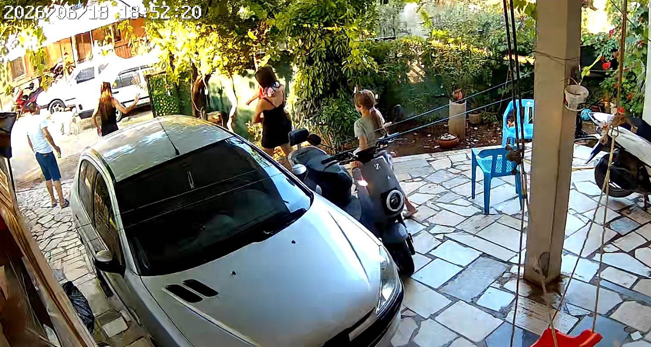 Fethiye’deki komşu dehşeti kamerada