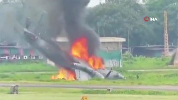 Hindistan’da An-32 uçak kazasına ait yeni görüntü ortaya çıktı
