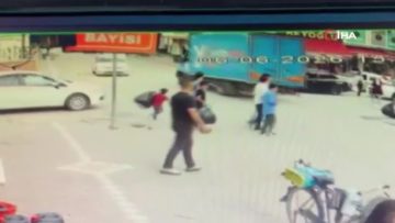 Iğdır’da otomobilin çarptığı 6 yaşındaki çocuk yaralandı: Kaza anı kamerada