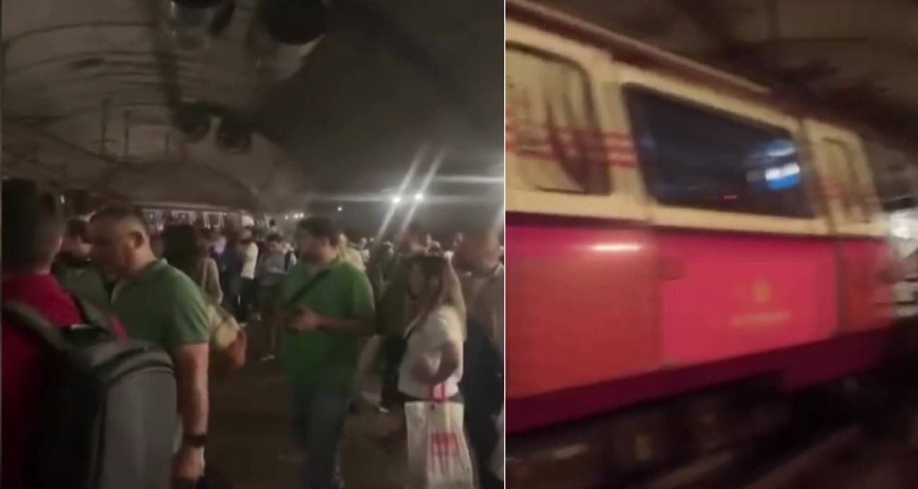 Kadıköy’de metro raydan çıktı, yolcular raylardan yürüyerek tahliye edildi