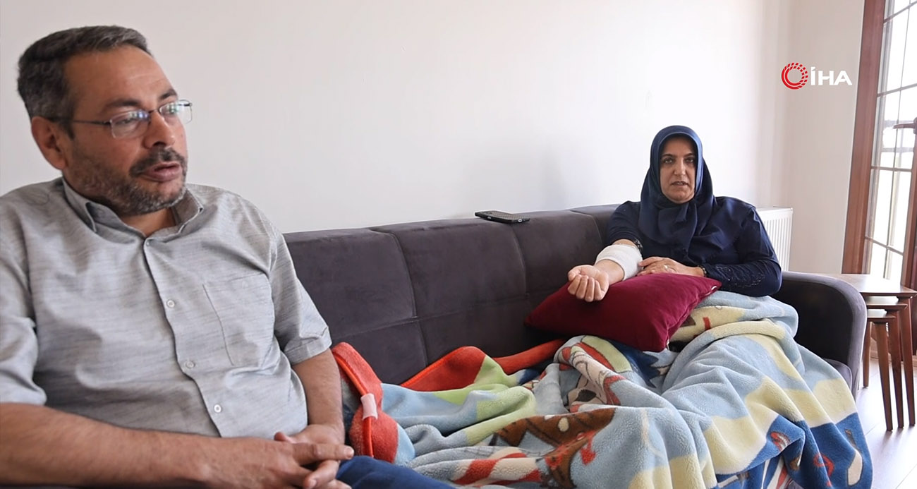 Köpek saldırısına uğrayan ve yaralanan kadın, o anları anlattı