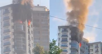 Rize’de yangın çıkan ev kullanılamaz hale geldi