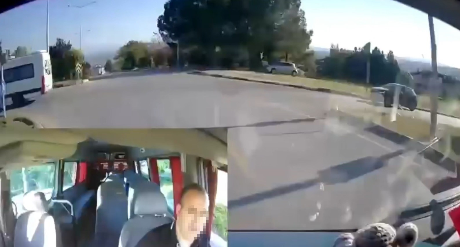 Sakarya’da savcı ile minibüs şoförünün trafikteki kavgası kamerada
